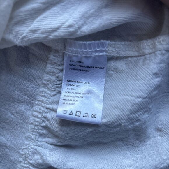 Anthropologie Isabella Sinclair Women Blue 3/4 Sleeve Button-Down Shirt XS - Picture 5 of 9